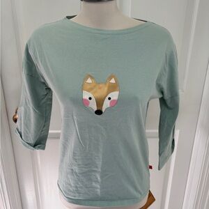 Sage Green Fox Junior Women's Tee